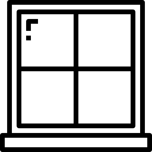 ventana kank Lineal icono