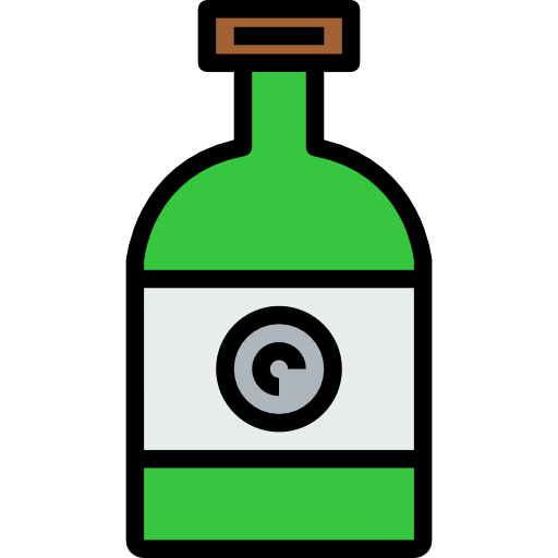butelka kank Lineal Color ikona