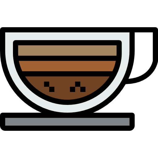 kaffeetasse kank Lineal Color icon