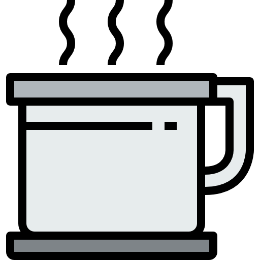 Coffee cup kank Lineal Color icon