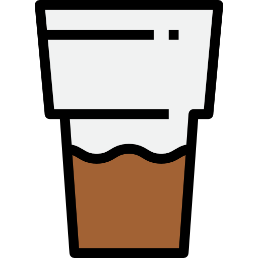 Coffee cup kank Lineal Color icon