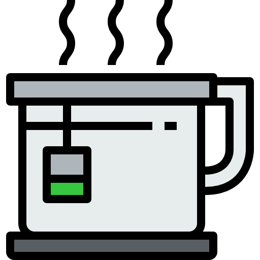 taza de té kank Lineal Color icono