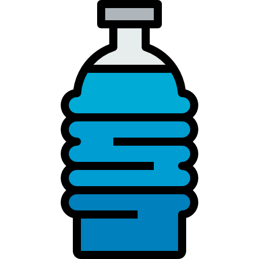 Water bottle kank Lineal Color icon