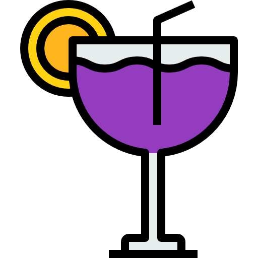 wijnglas kank Lineal Color icoon