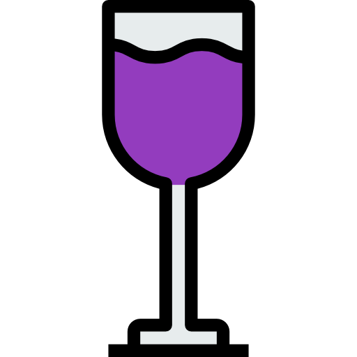 copo de vinho kank Lineal Color Ícone