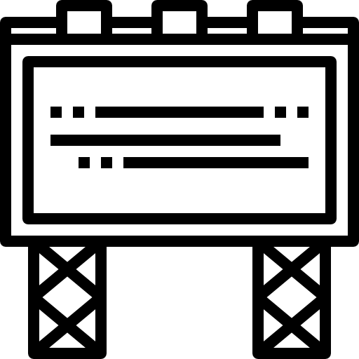 cartelera kank Lineal icono