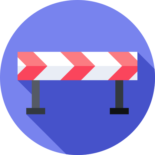 Barrier Flat Circular Flat icon