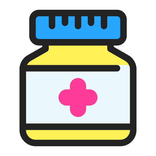 薬瓶 Generic Outline Color icon
