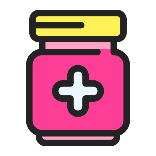 medicijnpotje Generic Outline Color icoon