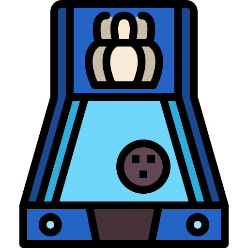 Bowling game Generic Outline Color icon