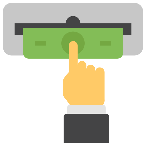 Cash withdrawal Generic Flat icon