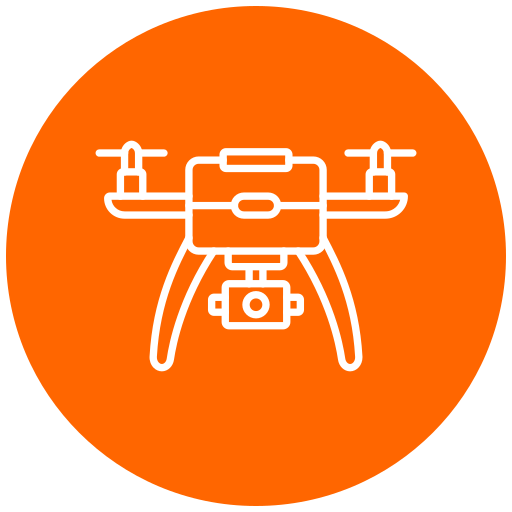 dron de cámara Generic Flat icono