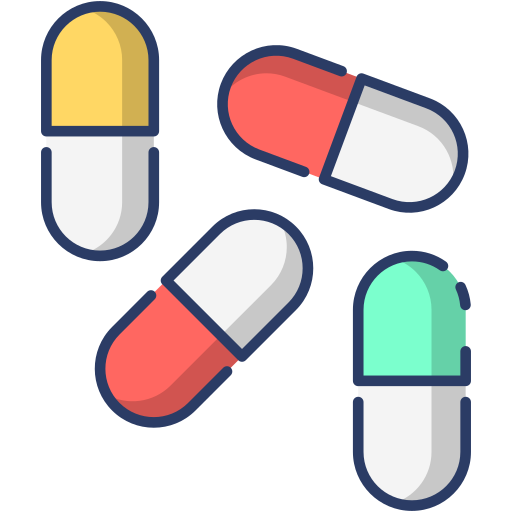 薬 Generic Outline Color icon