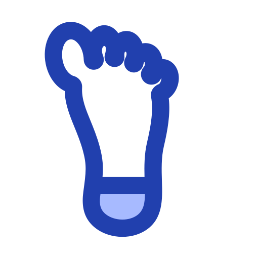 voet Generic Blue icoon