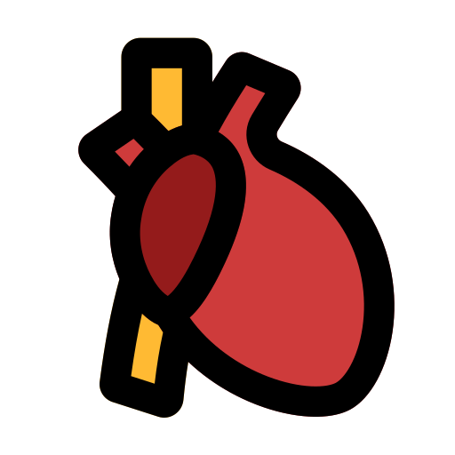 Heart Generic Outline Color icon