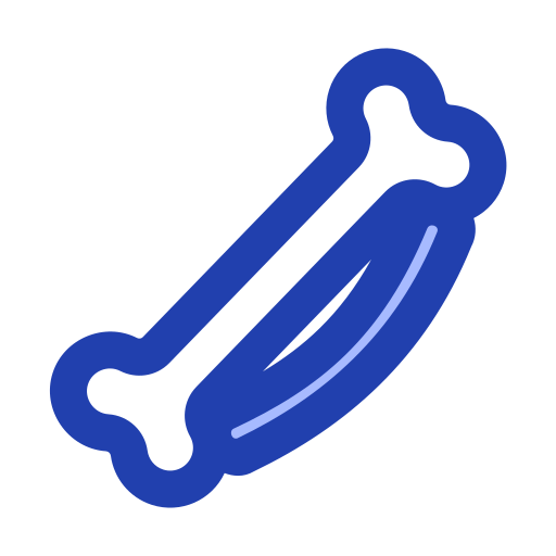 Bone structure Generic Blue icon