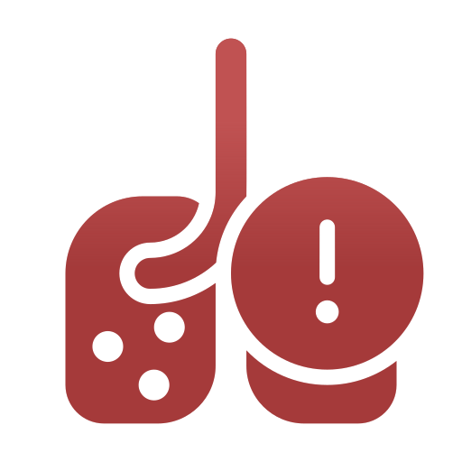 Lung cancer Generic Flat Gradient icon
