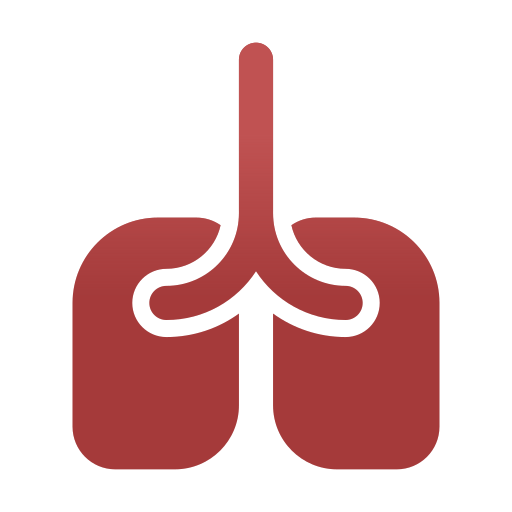 polmone Generic Flat Gradient icona