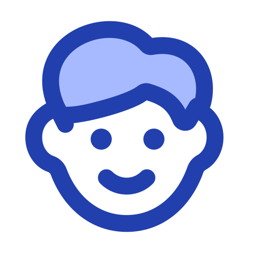 Face Generic Blue icon