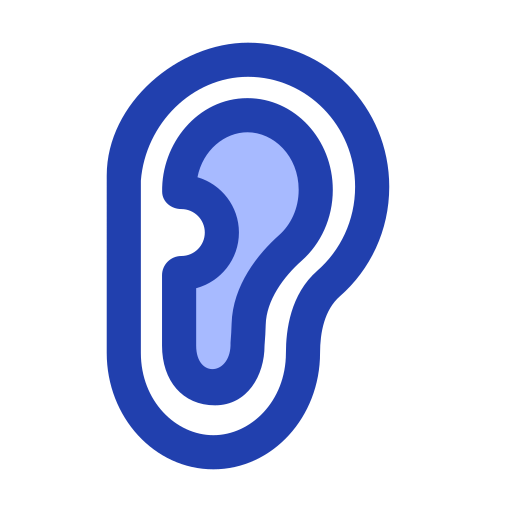Ear Generic Blue icon