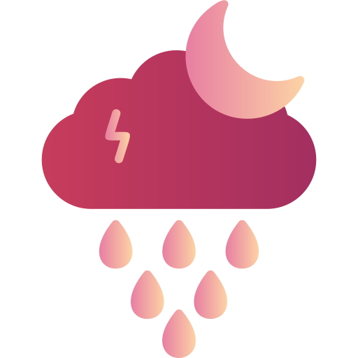 夜の雨 Generic Flat Gradient icon