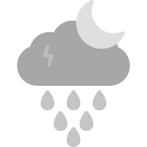 Night rain Generic Grey icon