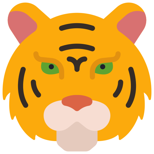 Tiger Juicy Fish Flat icon