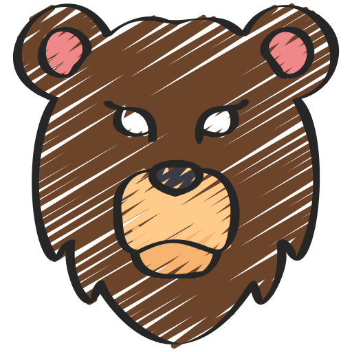 Grizzly bear Juicy Fish Sketchy icon
