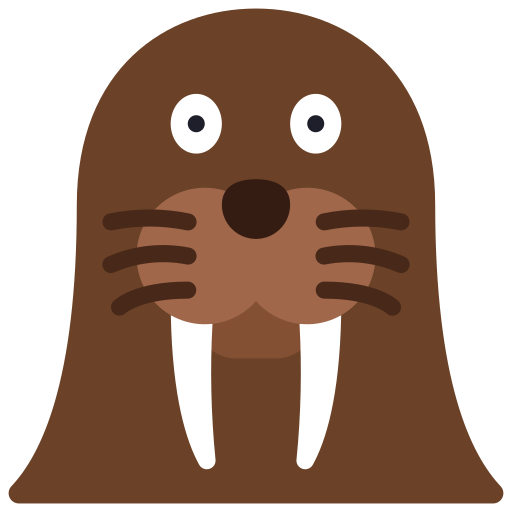 walrus Juicy Fish Flat icoon