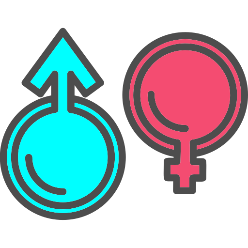 Sex Generic Outline Color icon