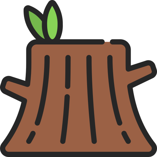 Tree stump Juicy Fish Soft-fill icon