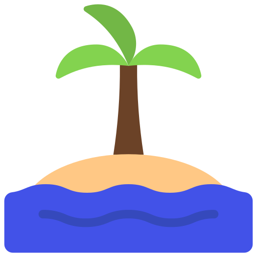 wyspa Juicy Fish Flat ikona