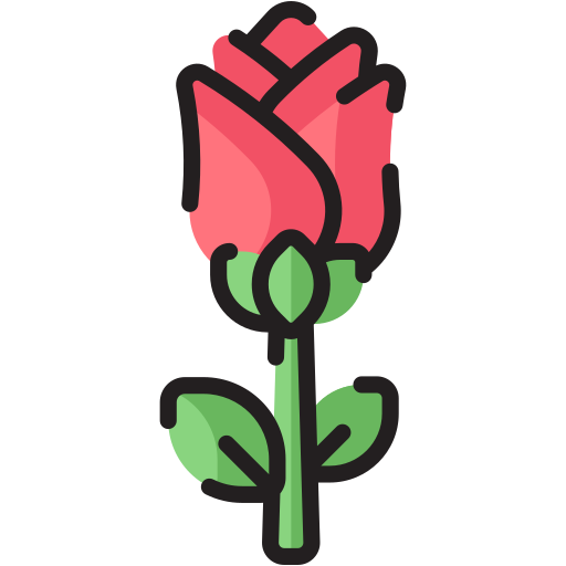rosa Generic Outline Color icono
