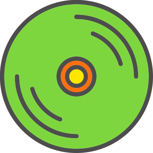 discos compactos Generic Outline Color icono