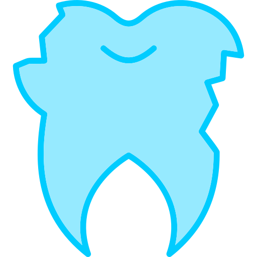 Broken tooth Generic Blue icon