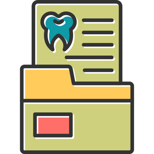 Dental record Generic Color Omission icon