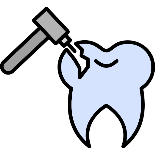 Зубная дрель Generic Outline Color иконка