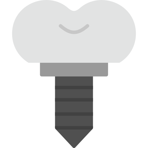 implante dental Generic Grey icono