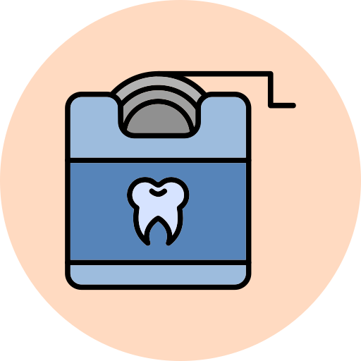 hilo dental Generic Outline Color icono