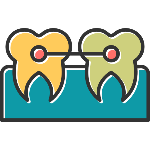 aparat ortodontyczny Generic Color Omission ikona