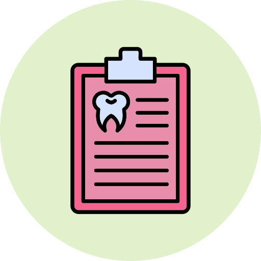 rapporto dentale Generic Outline Color icona