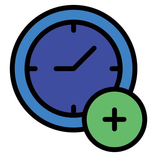 Overtime Generic Outline Color icon