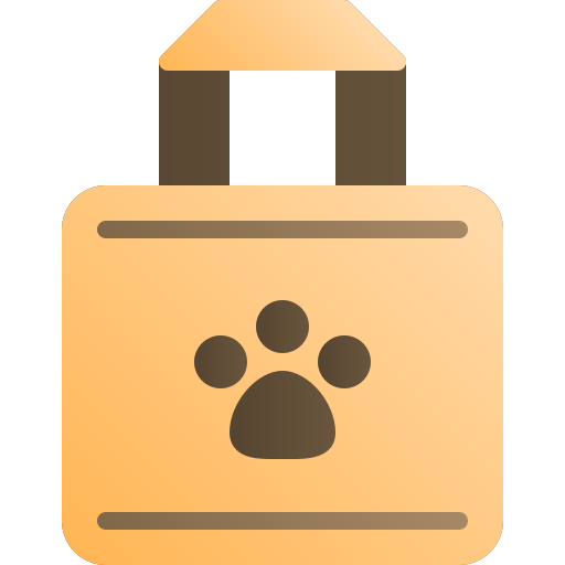 transportador de mascotas Generic Flat Gradient icono