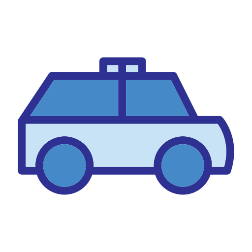 auto della polizia Generic Blue icona