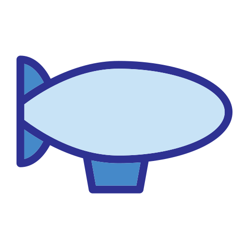 Air balloon Generic Blue icon