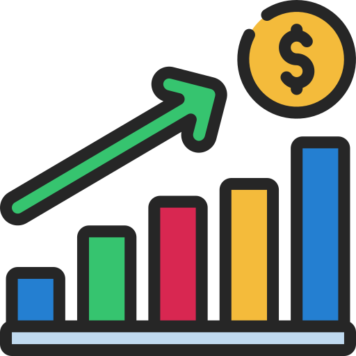Financial profit Generic Outline Color icon