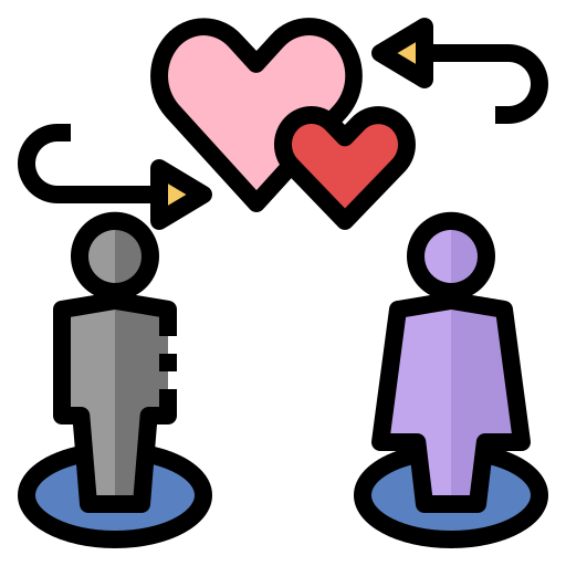 pareja Generic Outline Color icono