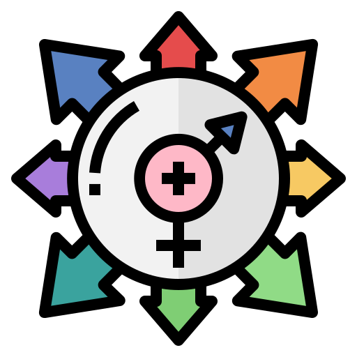 diversidad Generic Outline Color icono