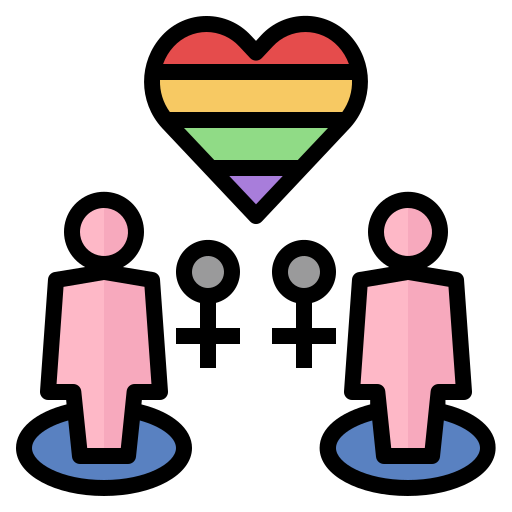 lesbiana Generic Outline Color icono