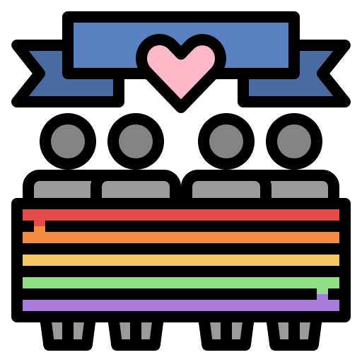 Pride parade Generic Outline Color icon